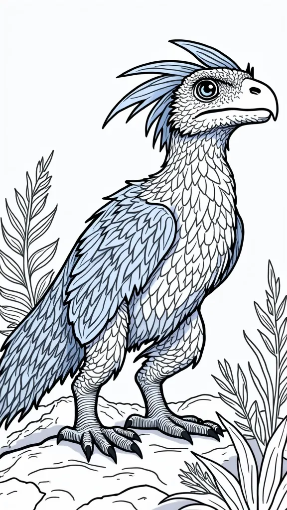 Raptor Blue Coloring Pages